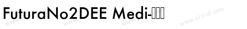 FuturaNo2DEE Medi字体转换